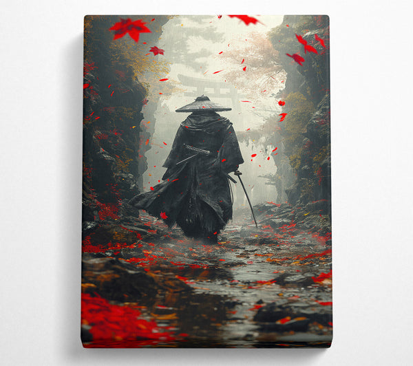  A Canvas Print of Lone Samurai Canvas Wall Art
