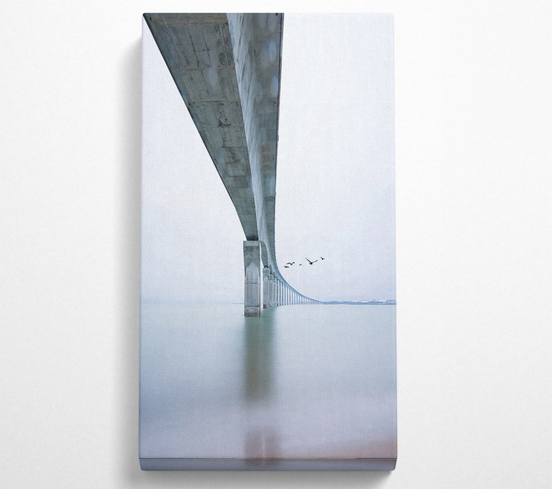  A Canvas Print of Long Bridge Over The Ocean Canvas Wall Art