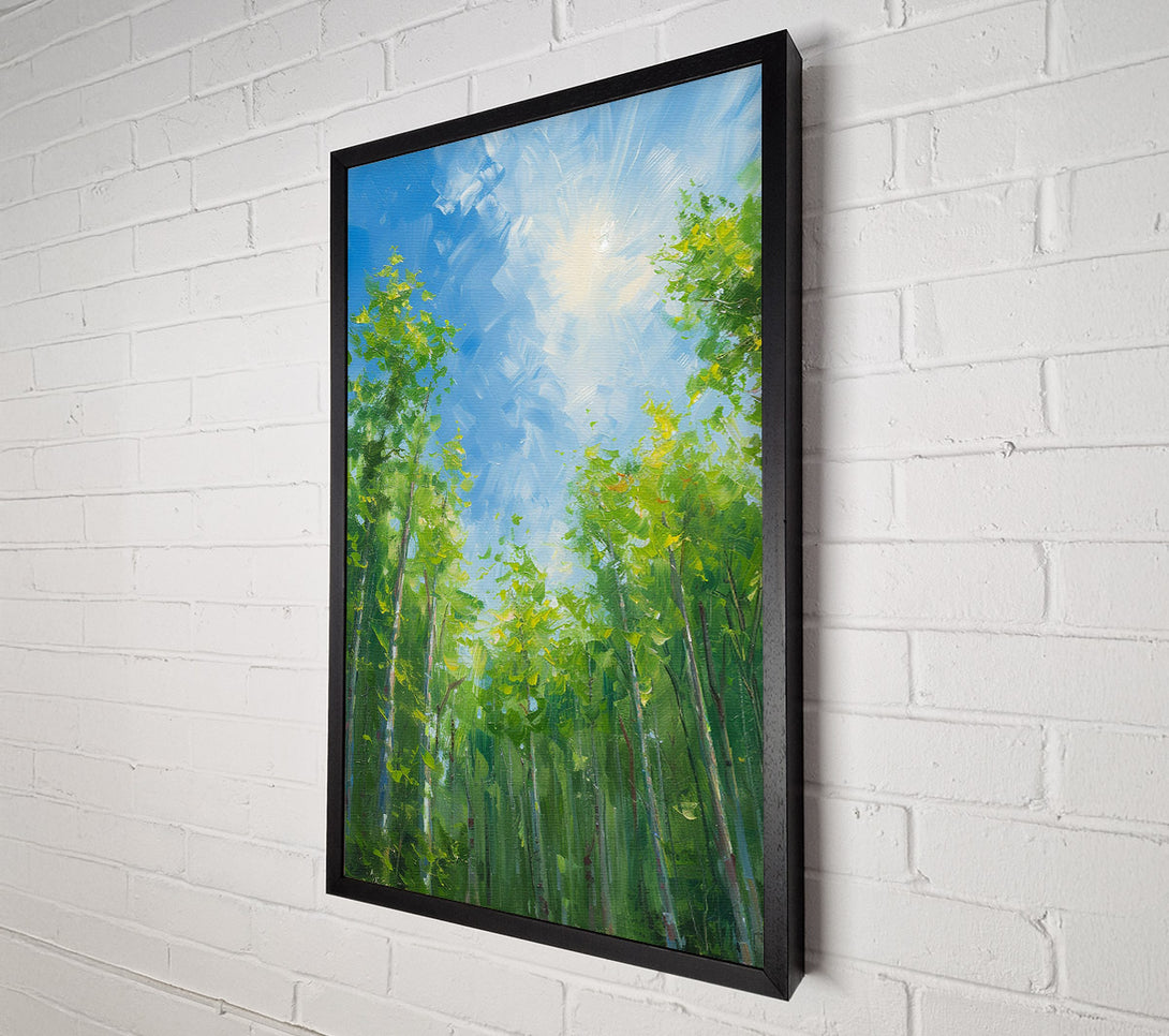  A Canvas Print of Looking Up Through The Trees Canvas Wall Art