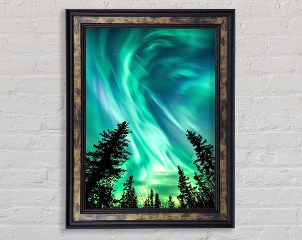 Looking Up To Northern Skies Framed Print