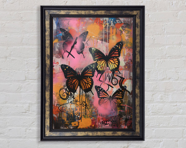 Louis Butterflies Framed Print