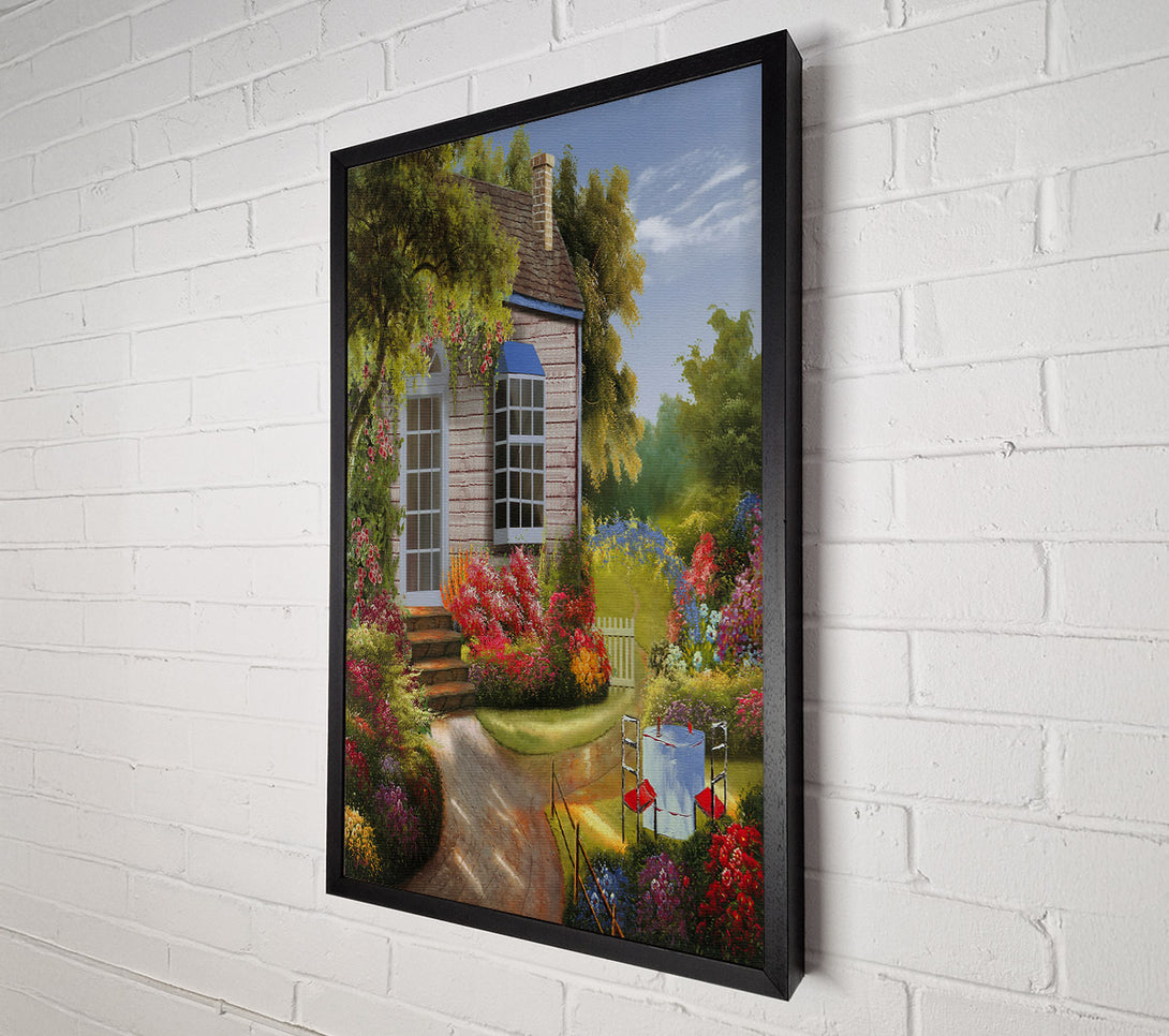  A Canvas Print of Lovely Cottage Canvas Wall Art