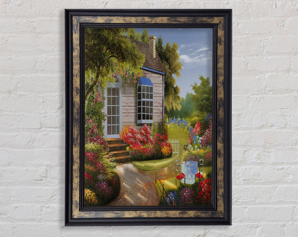 Lovely Cottage Framed Print