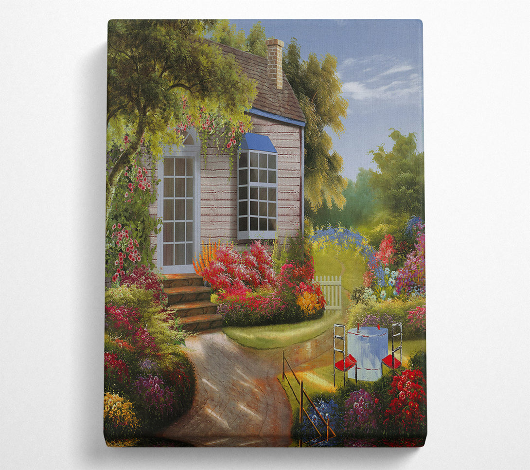  A Canvas Print of Lovely Cottage Canvas Wall Art