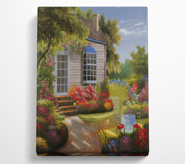 A Canvas Print of Lovely Cottage Canvas Wall Art