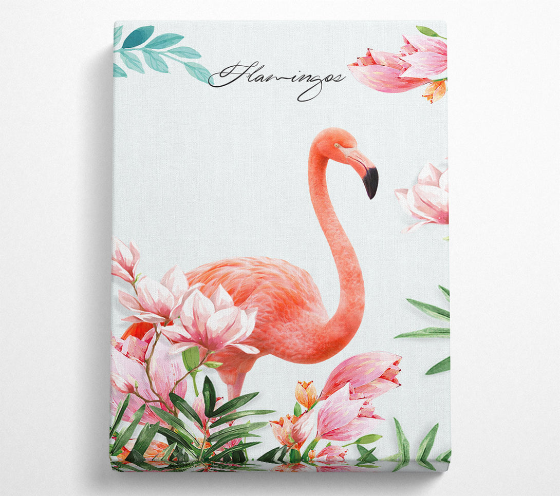 A Canvas Print of Lovely Flamingo Canvas Art