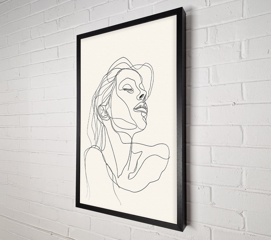  A Canvas Print of Lovely Line Drawing Canvas Wall Art