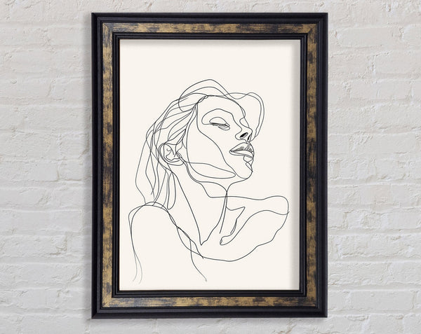 Lovely Line Drawing Framed Print