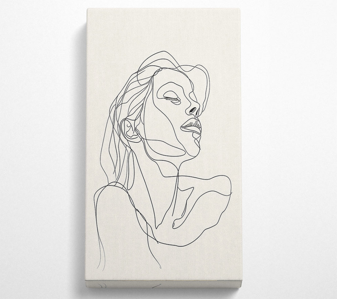  A Canvas Print of Lovely Line Drawing Canvas Wall Art