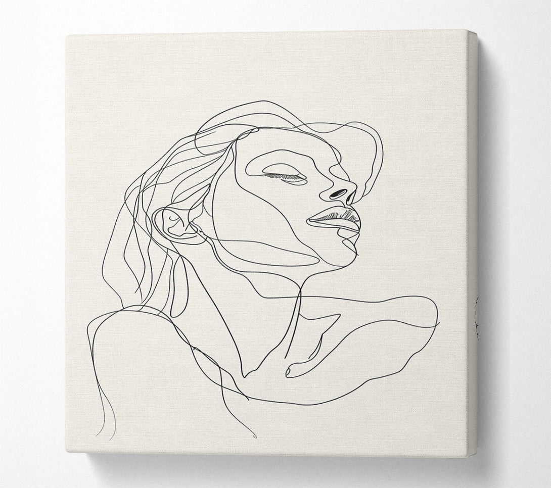  A Canvas Print of Lovely Line Drawing Canvas Wall Art