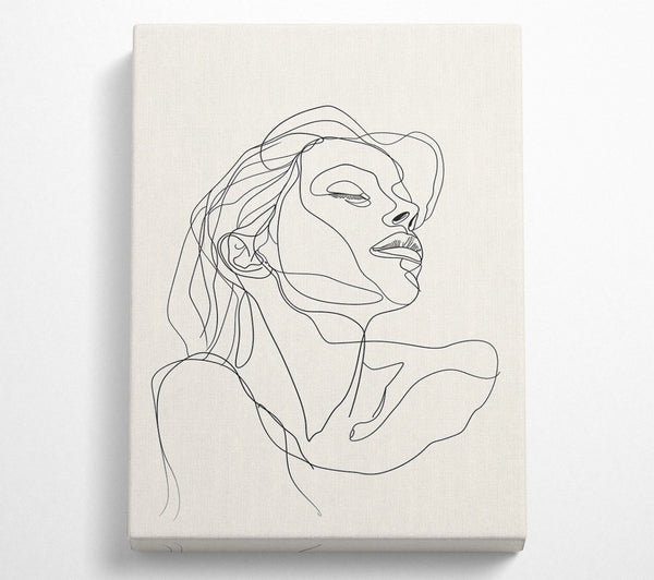  A Canvas Print of Lovely Line Drawing Canvas Wall Art