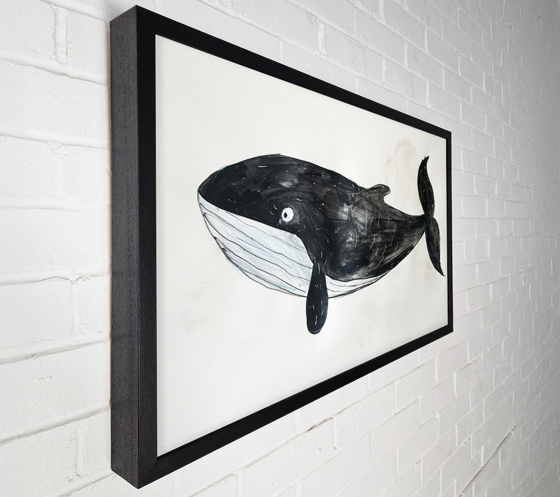  A Canvas Print of Lovely Whale Canvas Print