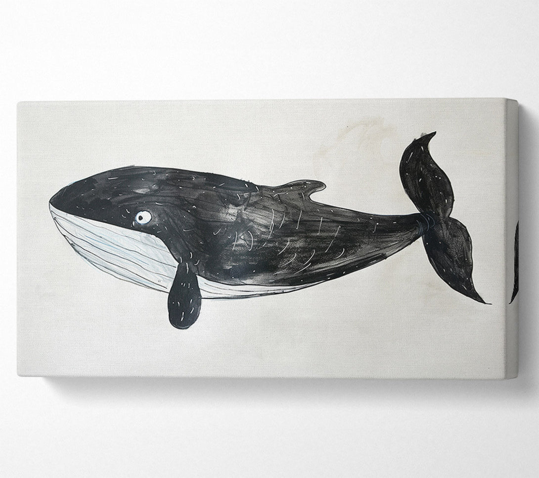  A Canvas Print of Lovely Whale Canvas Print