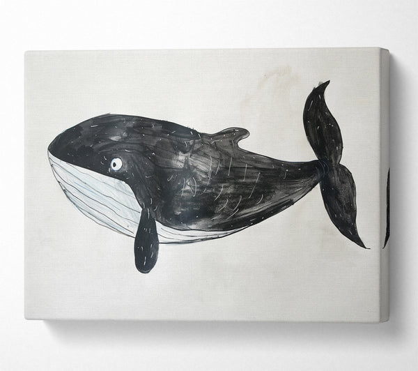  A Canvas Print of Lovely Whale Canvas Print