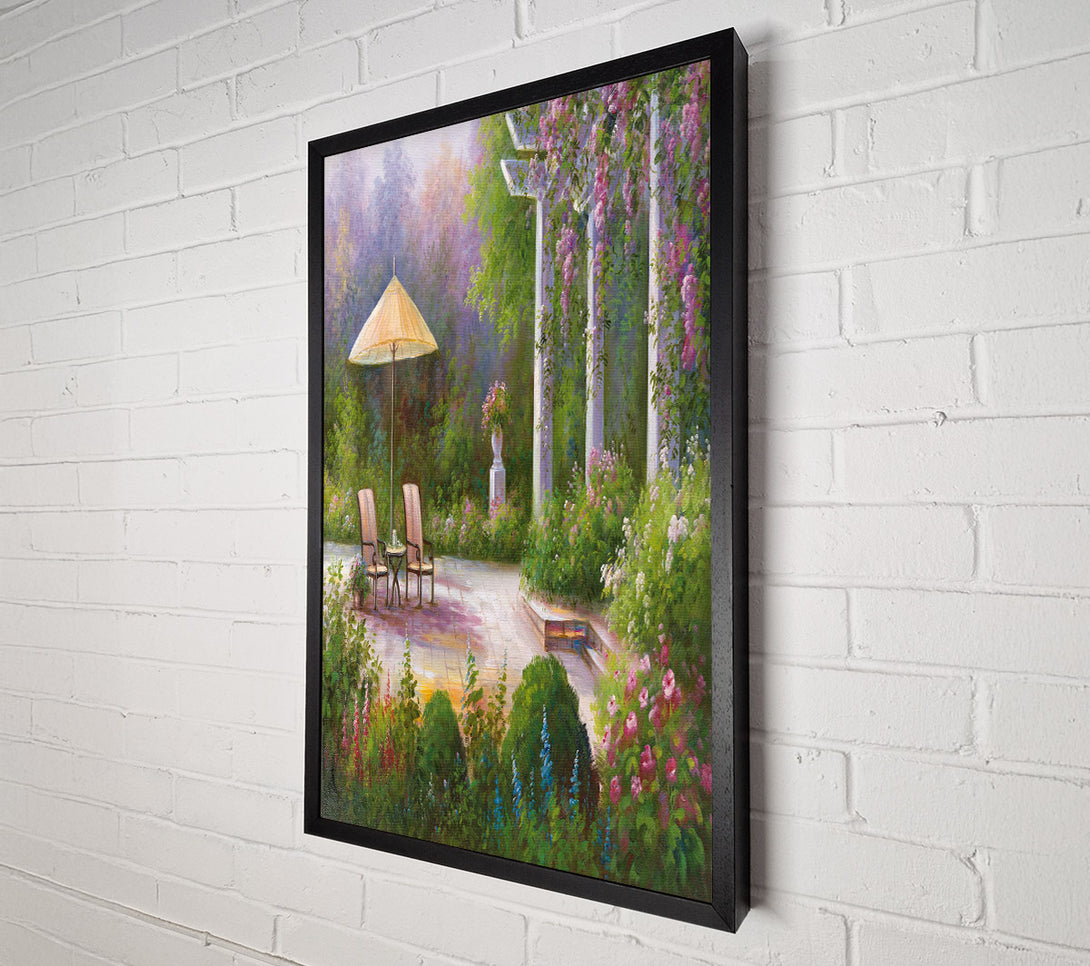  A Canvas Print of Lunch Outside Canvas Wall Art