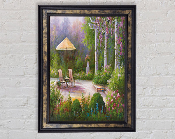 Lunch Outside Framed Print