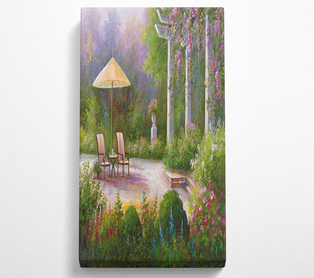  A Canvas Print of Lunch Outside Canvas Wall Art