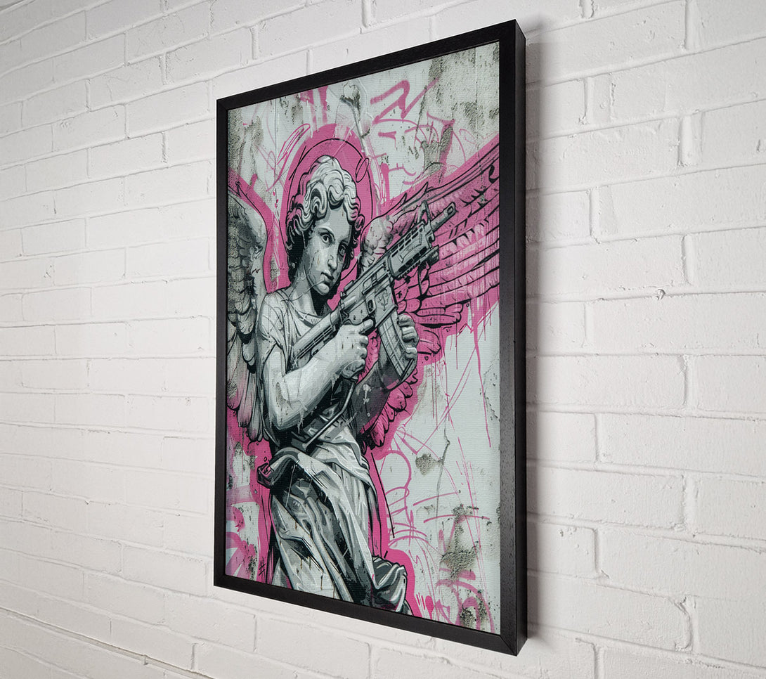  A Canvas Print of Machine Gun Angel Canvas Art
