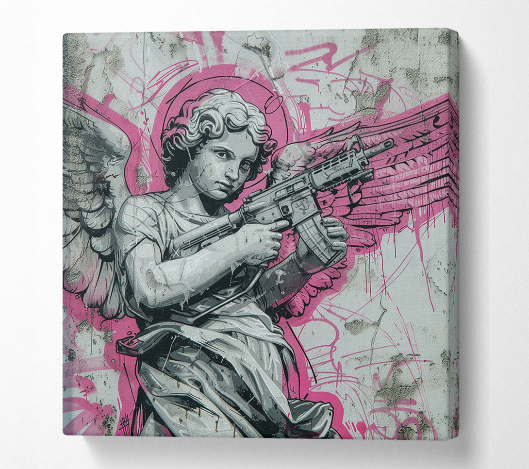  A Canvas Print of Machine Gun Angel Canvas Art