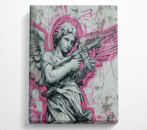  A Canvas Print of Machine Gun Angel Canvas Art