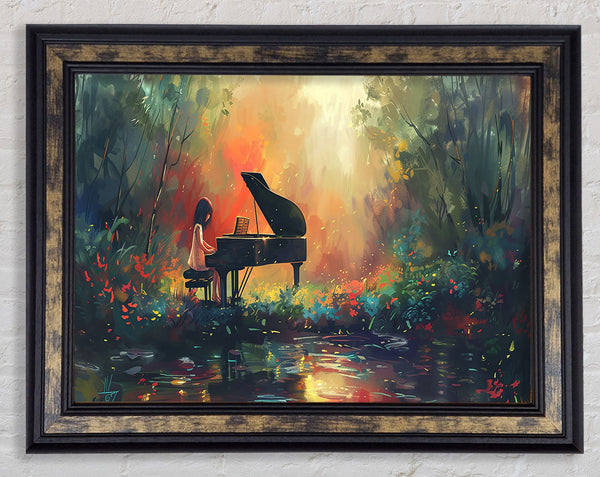 Magical Piano Framed Print