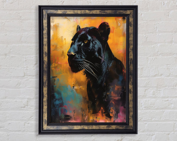 Majestic Walnut Panther Framed Print