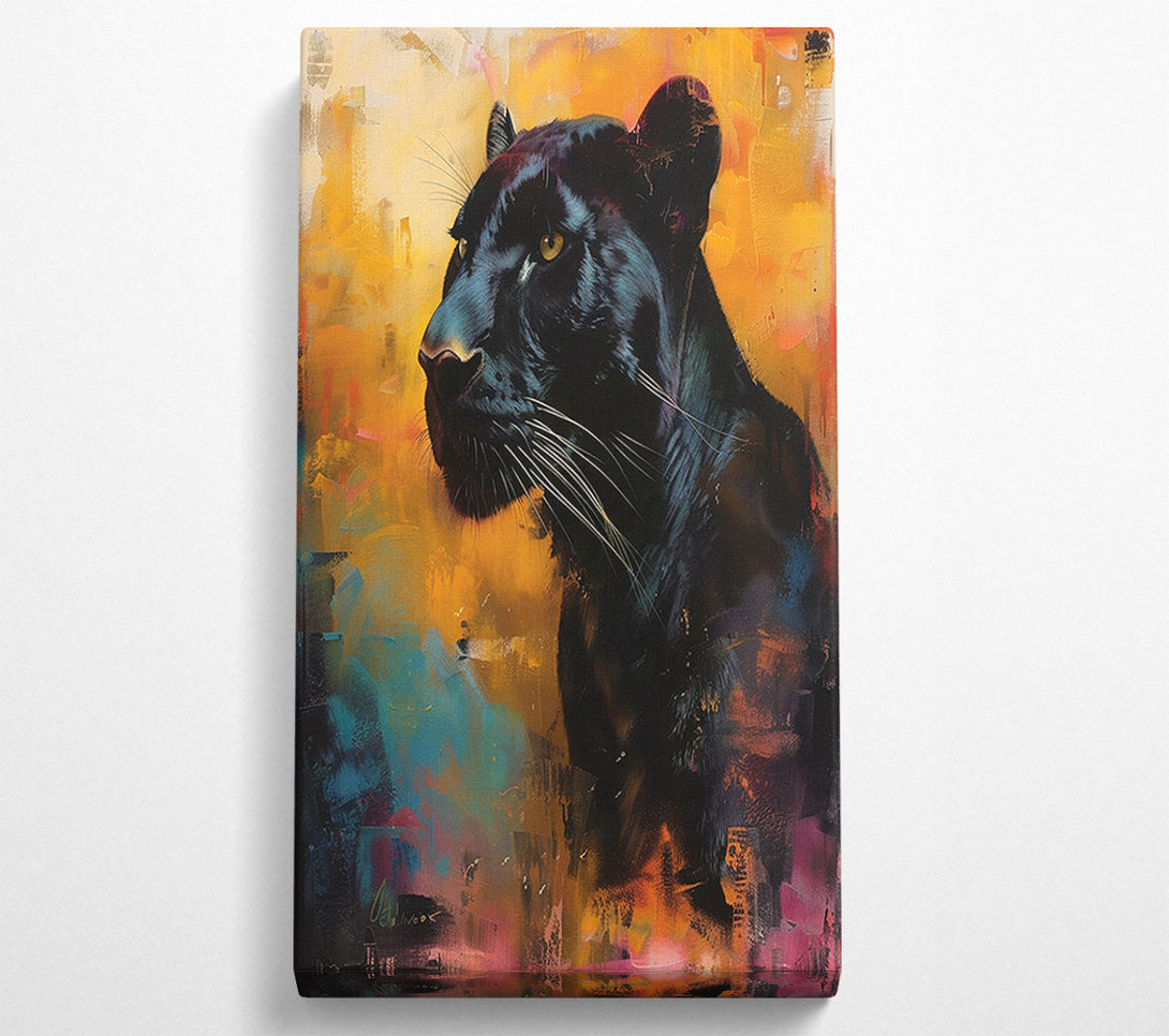  A Canvas Print of Majestic Black Panther Canvas Print