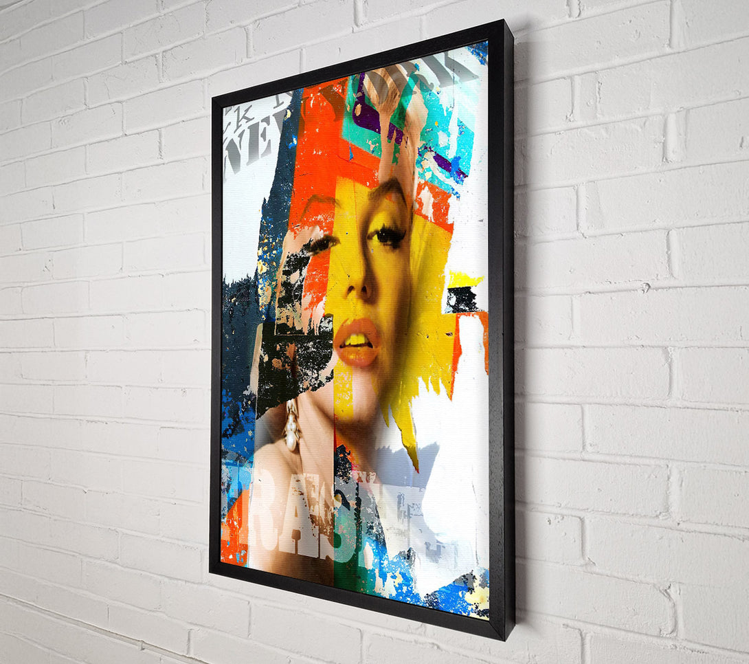  A Canvas Print of Marilyn Monroe Contrast Canvas Art