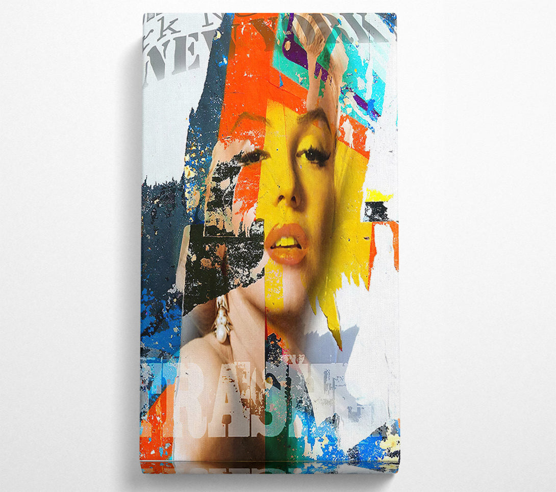  A Canvas Print of Marilyn Monroe Contrast Canvas Art