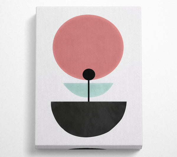  A Canvas Print of Mid Century Blush Canvas Print