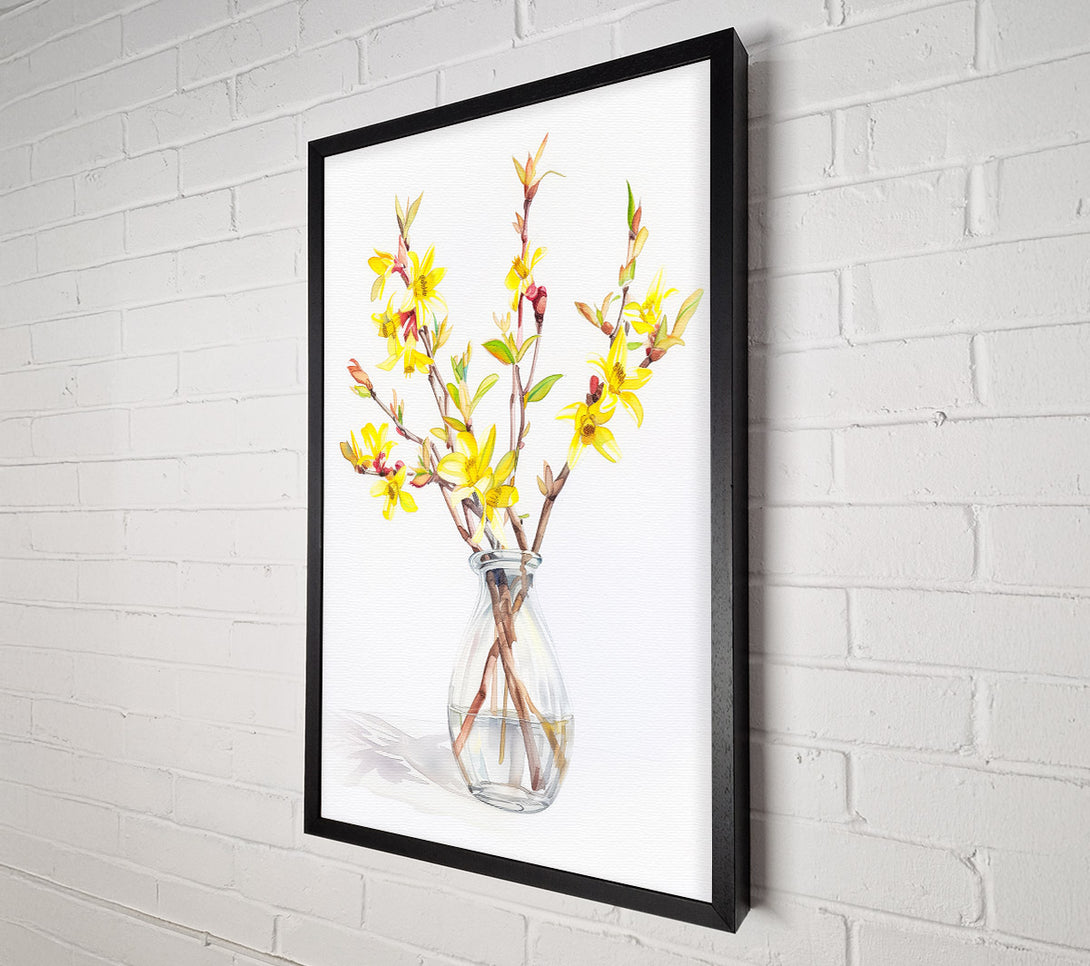  A Canvas Print of Mini Daffodils In A Vase Canvas Art