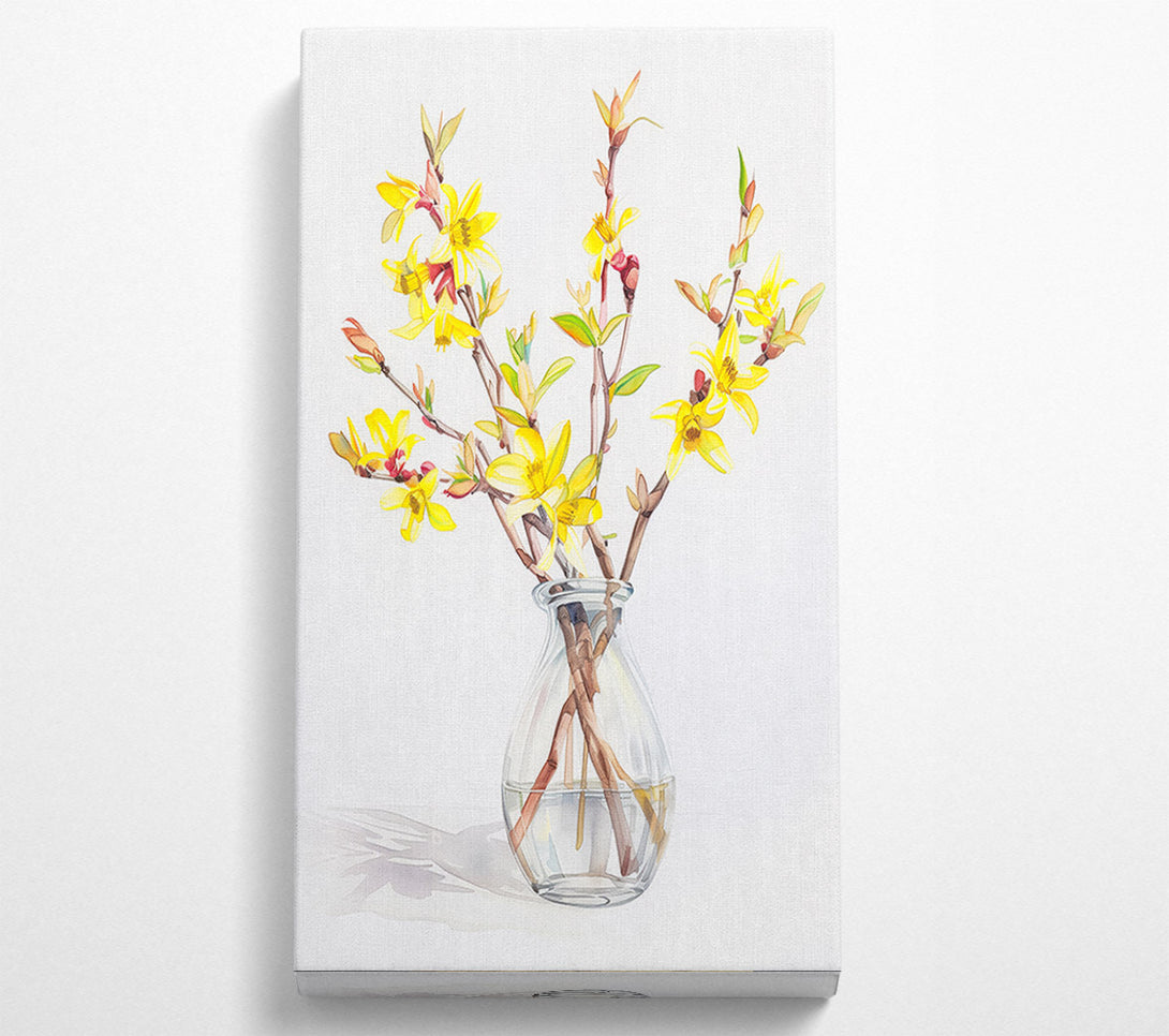  A Canvas Print of Mini Daffodils In A Vase Canvas Art