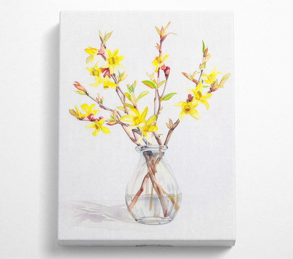  A Canvas Print of Mini Daffodils In A Vase Canvas Art