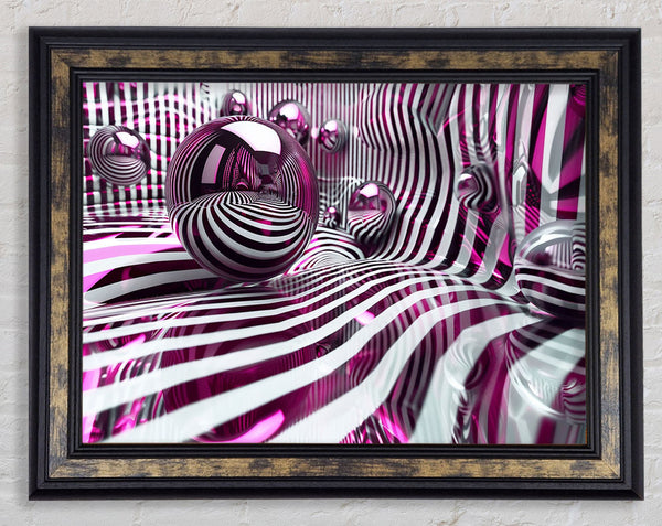 Mirror Spheres Framed Print