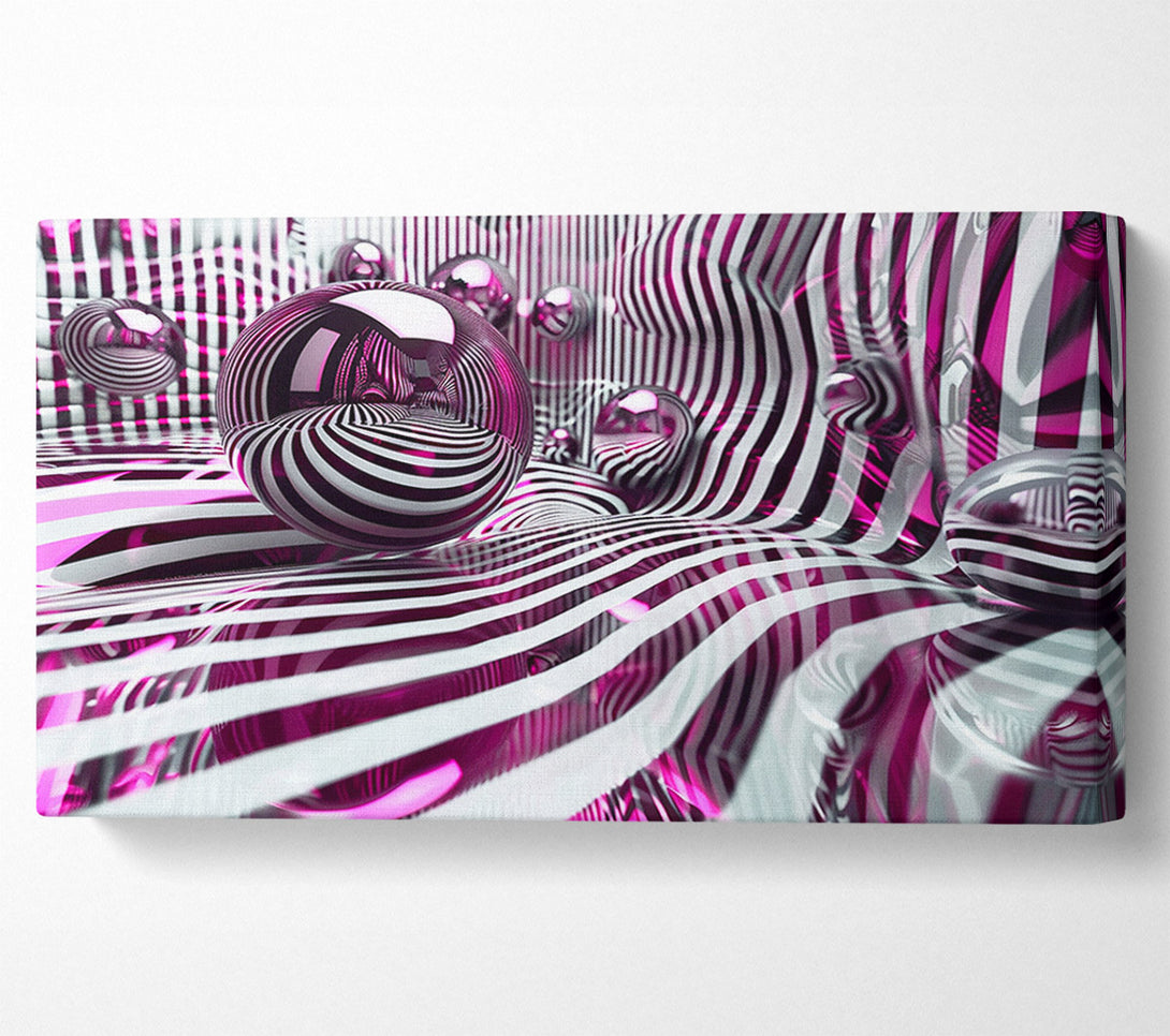  A Canvas Print of Mirror Spheres Canvas Print