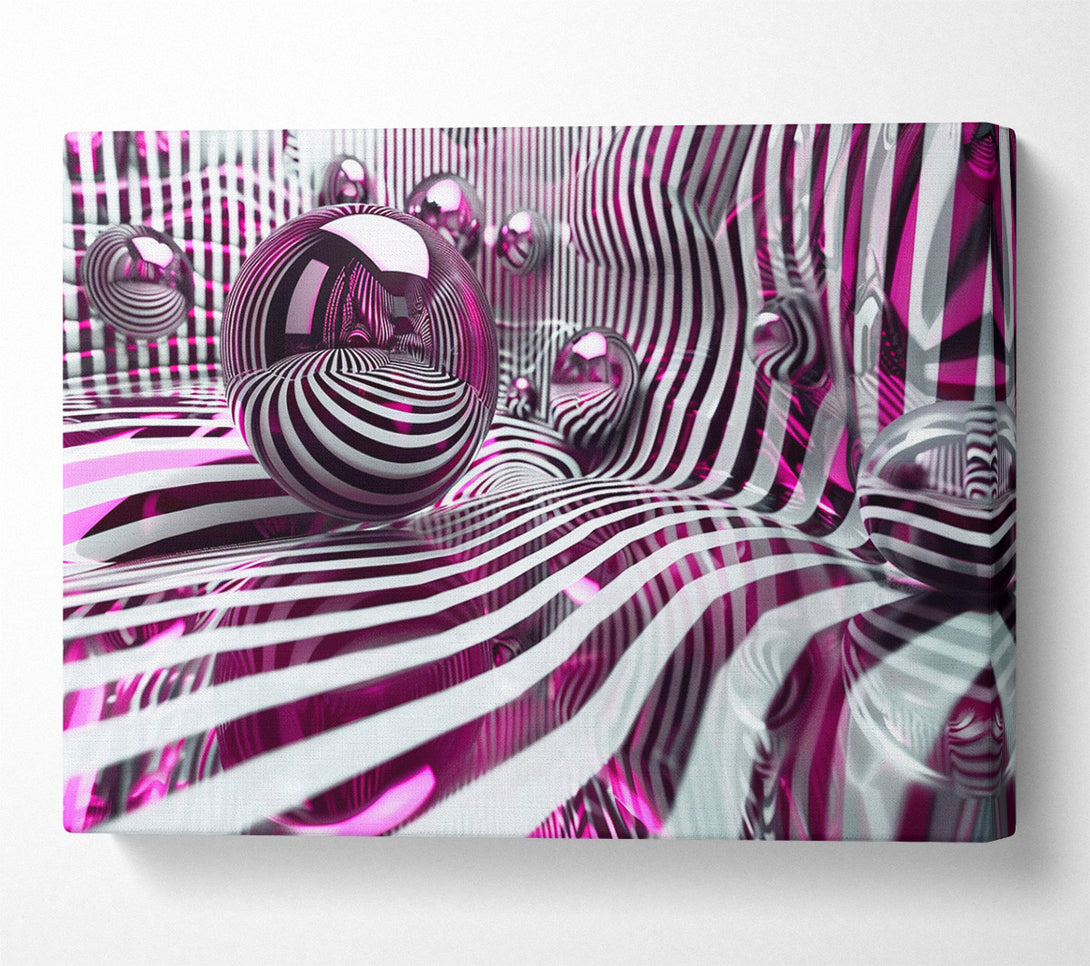  A Canvas Print of Mirror Spheres Canvas Print