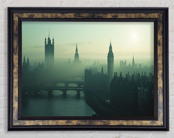 Misty London Framed Print