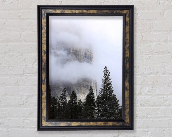 Misty Mountain Edge Framed Print