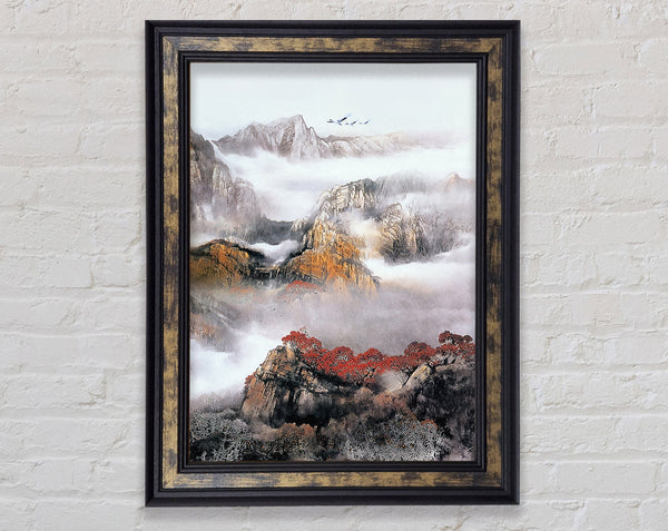 Misty Mountains Framed Print