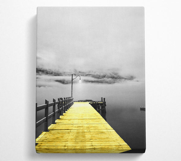  A Canvas Print of Misty Pier Canvas Wall Art