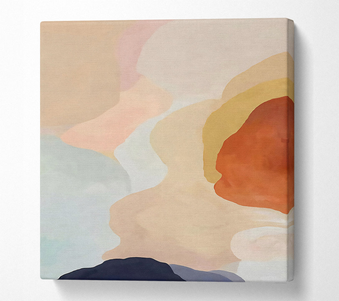  A Canvas Print of Modern Abstract Splodge Canvas Print