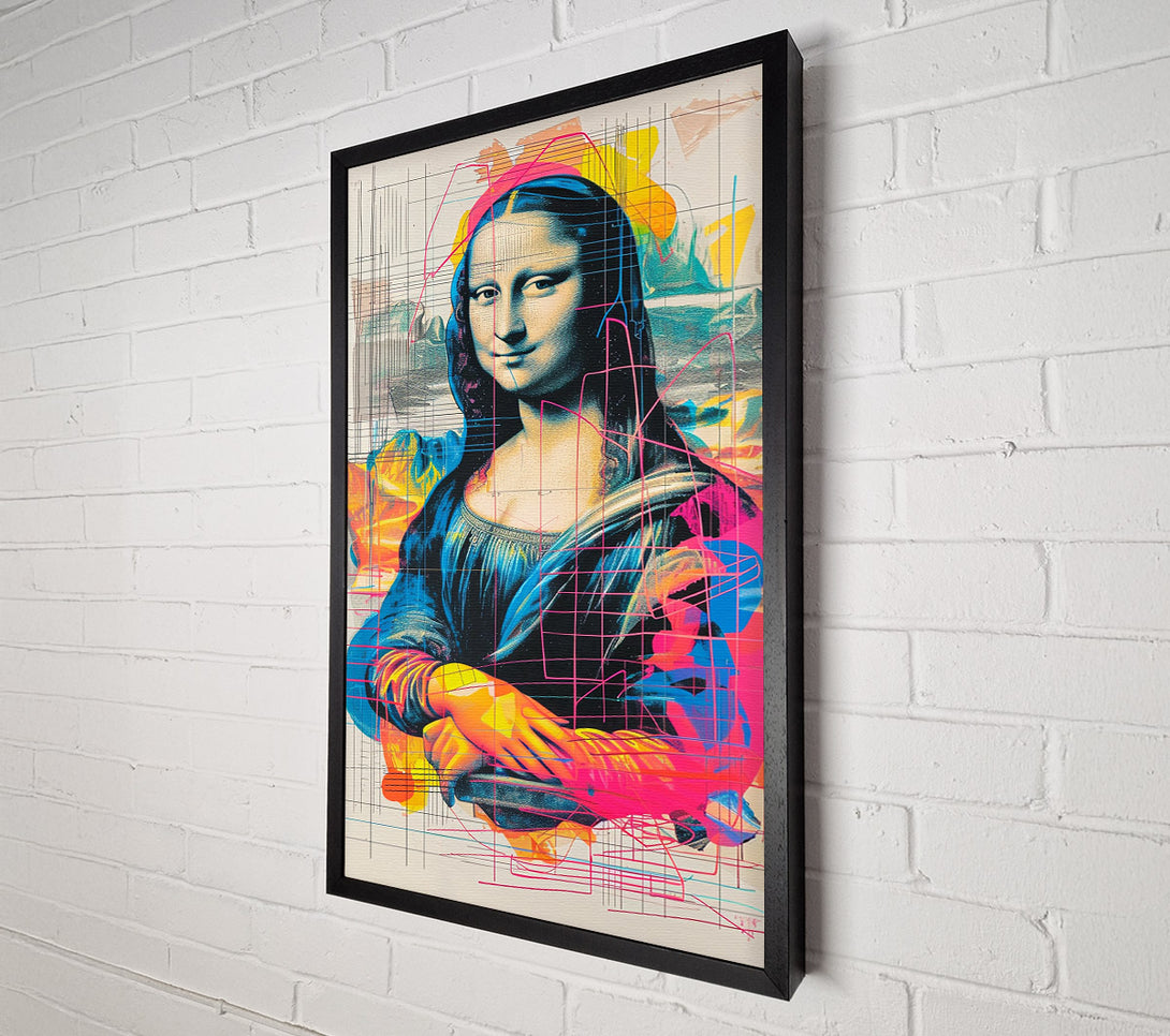  A Canvas Print of Modern Mona Lisa Canvas Wall Art
