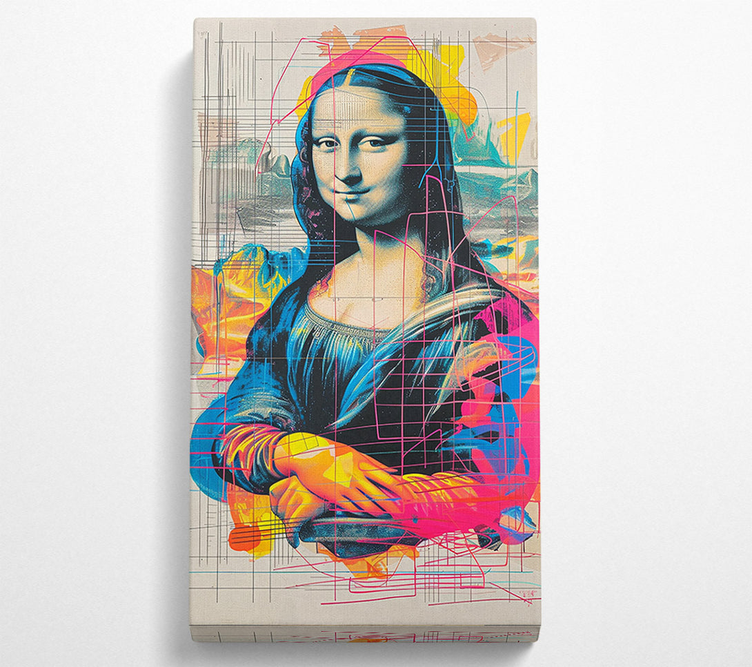  A Canvas Print of Modern Mona Lisa Canvas Wall Art