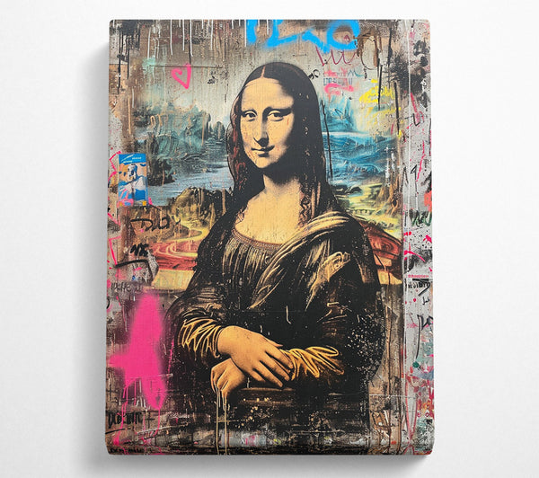  A Canvas Print of Mona Lisa Banksy Canvas Print