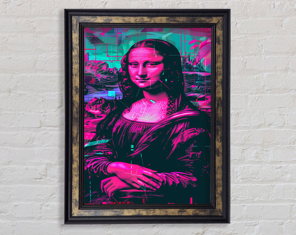 Mona Lisa Pink.Webp Framed Print