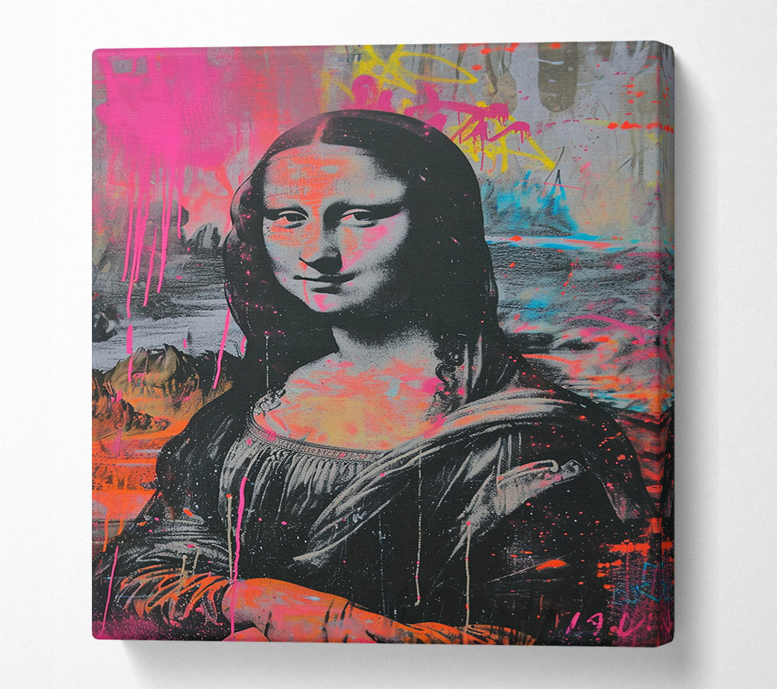  A Canvas Print of Mona Lisa Urban Canvas Wall Art