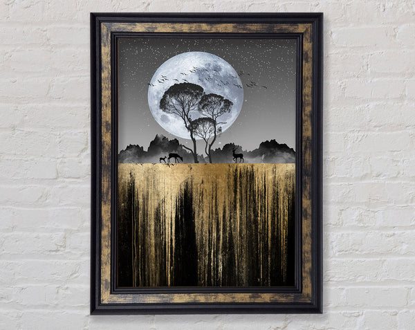 Moonlit Nature Framed Print