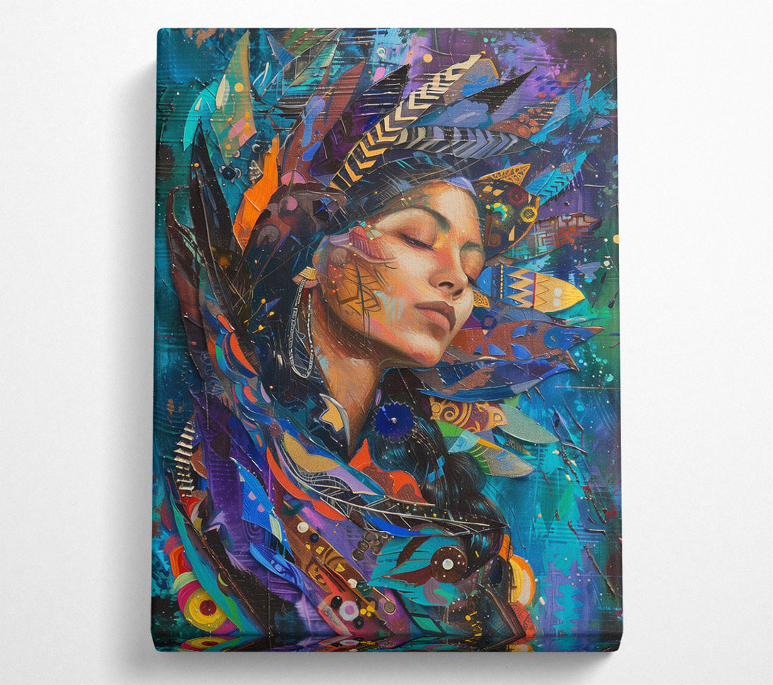  A Canvas Print of Native Flowers Canvas Wall Art