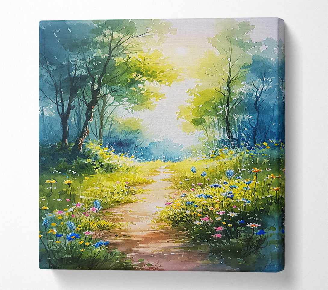  A Canvas Print of Nature Valley Woodland Canvas Print