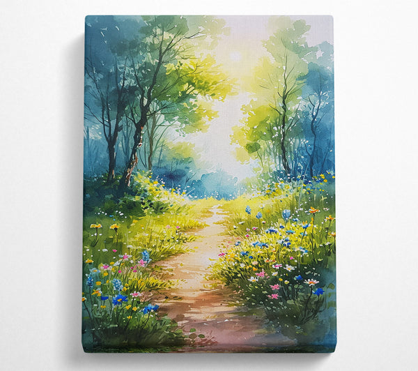  A Canvas Print of Nature Valley Woodland Canvas Print